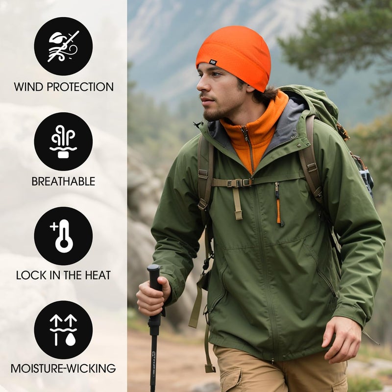 Long Long Warm Comfort Beanie Hats for Men & Women - Helmet Liner,Winter Soft Cycling Cap,Lightweight Warm Skull Cap - Image 3